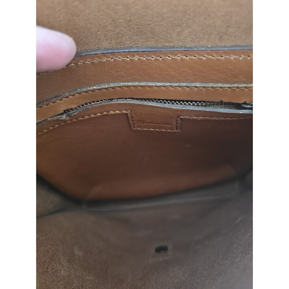 Madewell Brisbane Brown Tan Leather Crossbody Shoulder Bag Purse - Picture 14 of 14